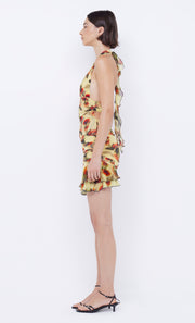 Fiore Halter Mini Dress in Citrus Rose by Bec + Bridge
