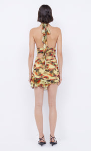 Fiore Halter Mini Dress in Citrus Rose by Bec + Bridge