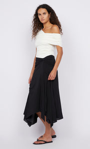 GIGI MIDI SKIRT - BLACK