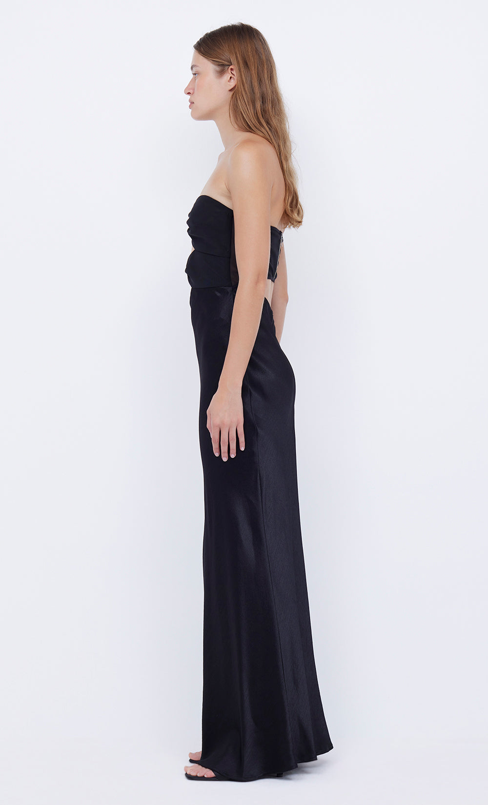 HALLE STRAPLESS DRESS - ICE YELLOW