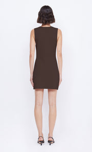 Ilora Knit Mini Dress in Chocolate by Bec + Bridge