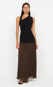 INKA MAXI SKIRT  - CHOCOLATEOLATE