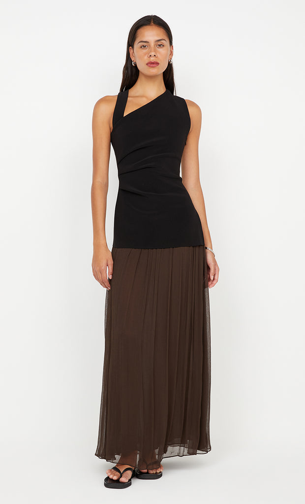 INKA MAXI SKIRT  - CHOCOLATEOLATE