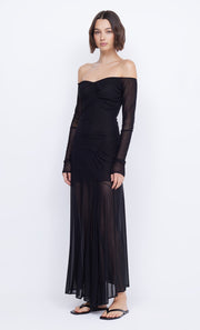 Black Isadora Long Sleeve Maxi Dress by Bec+Bridge