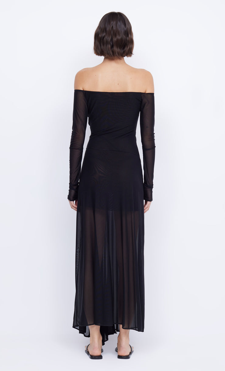 Black Isadora Long Sleeve Maxi Dress by Bec+Bridge