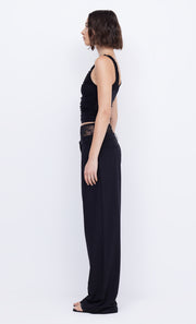 JEWEL SLOUCHED PANT - BLACK/BLACK