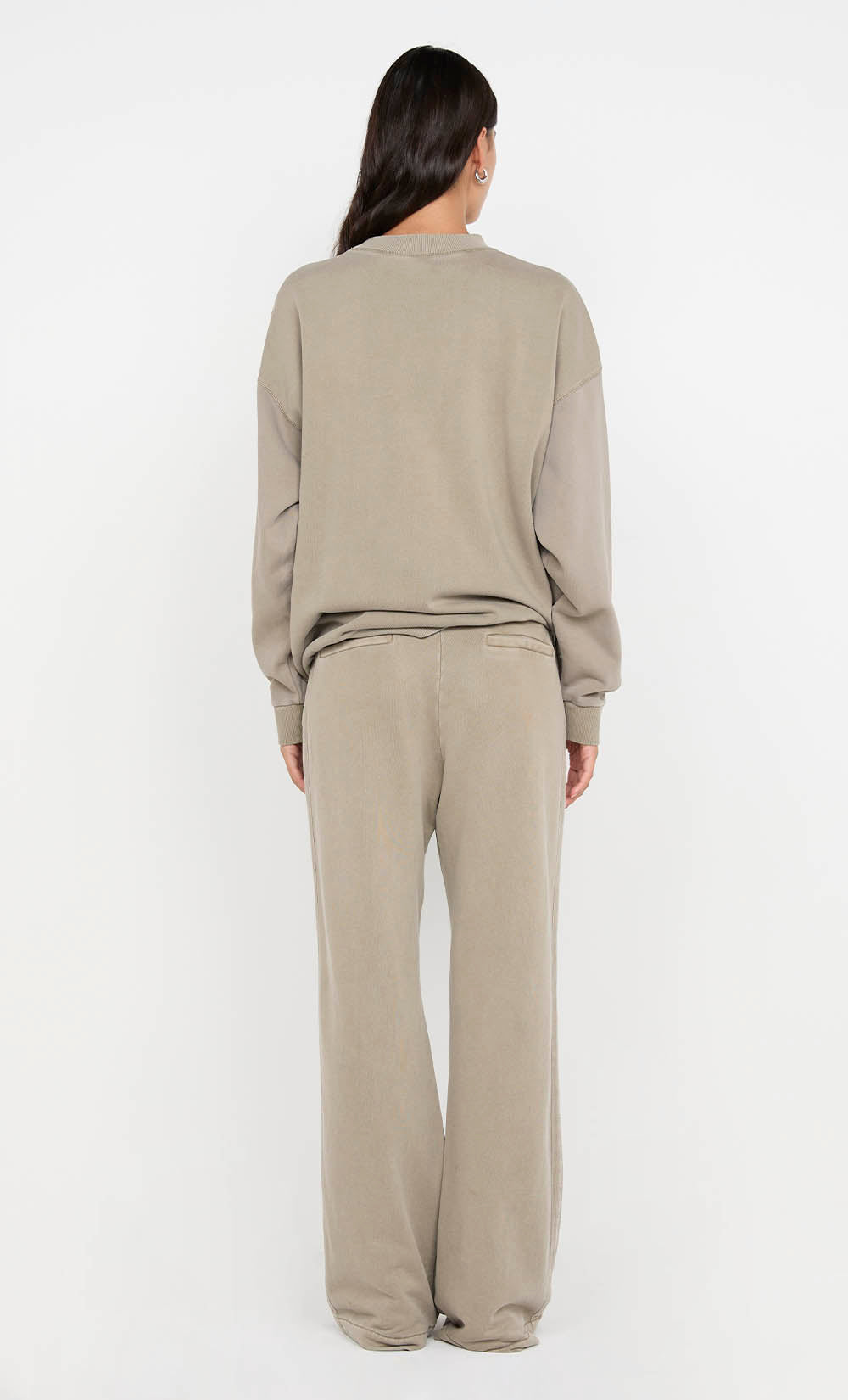 JORJA CREW JUMPER  - TAUPEE