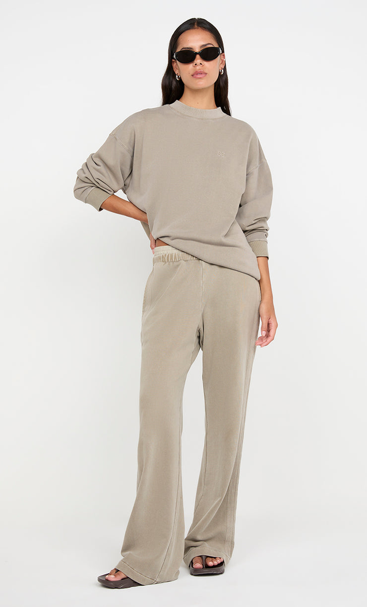 JORJA CREW JUMPER  - TAUPEE