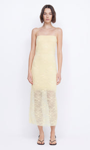 Juliette Column Midi Dress in Butter Yellow by Bec + Bridge