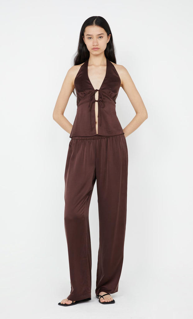 Kaia Pant in Choc Plum by Bec + Bridge