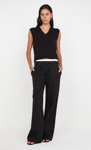 Kamilah V Neck Knitted Vest in Black by Bec + Bridge