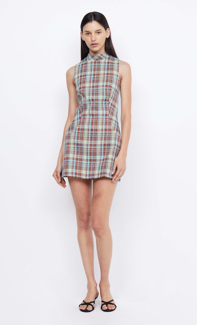 LEANDRA MINI DRESS - MINT CHOCOLATE