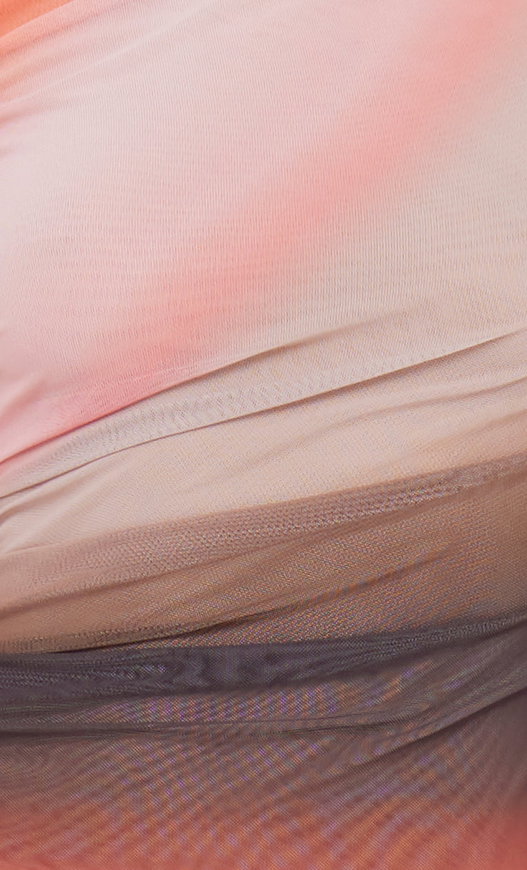 Louna Asym Mini Dress in Choc Pink Ombre by Bec + Bridge