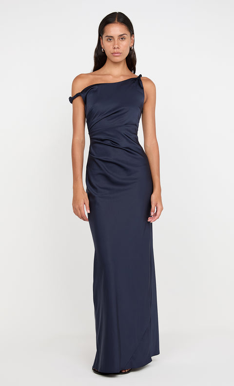 Lunetta Twist Strap Dress in Ink Bridesmaid by Bec + Bridge