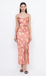 MARGOT SPLIT MIDI DRESS - LUMEN FLORAL