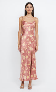 MARGOT SPLIT MIDI DRESS - LUMEN FLORAL