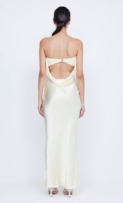 Moon Dance Strapless Maxi Dress in Ice Yellow by Bec + Bridge