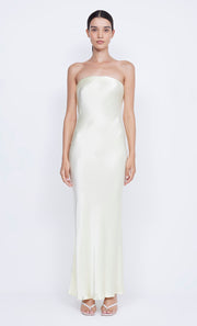 Moon Dance Strapless Maxi Dress in Ice Yellow by Bec + Bridge