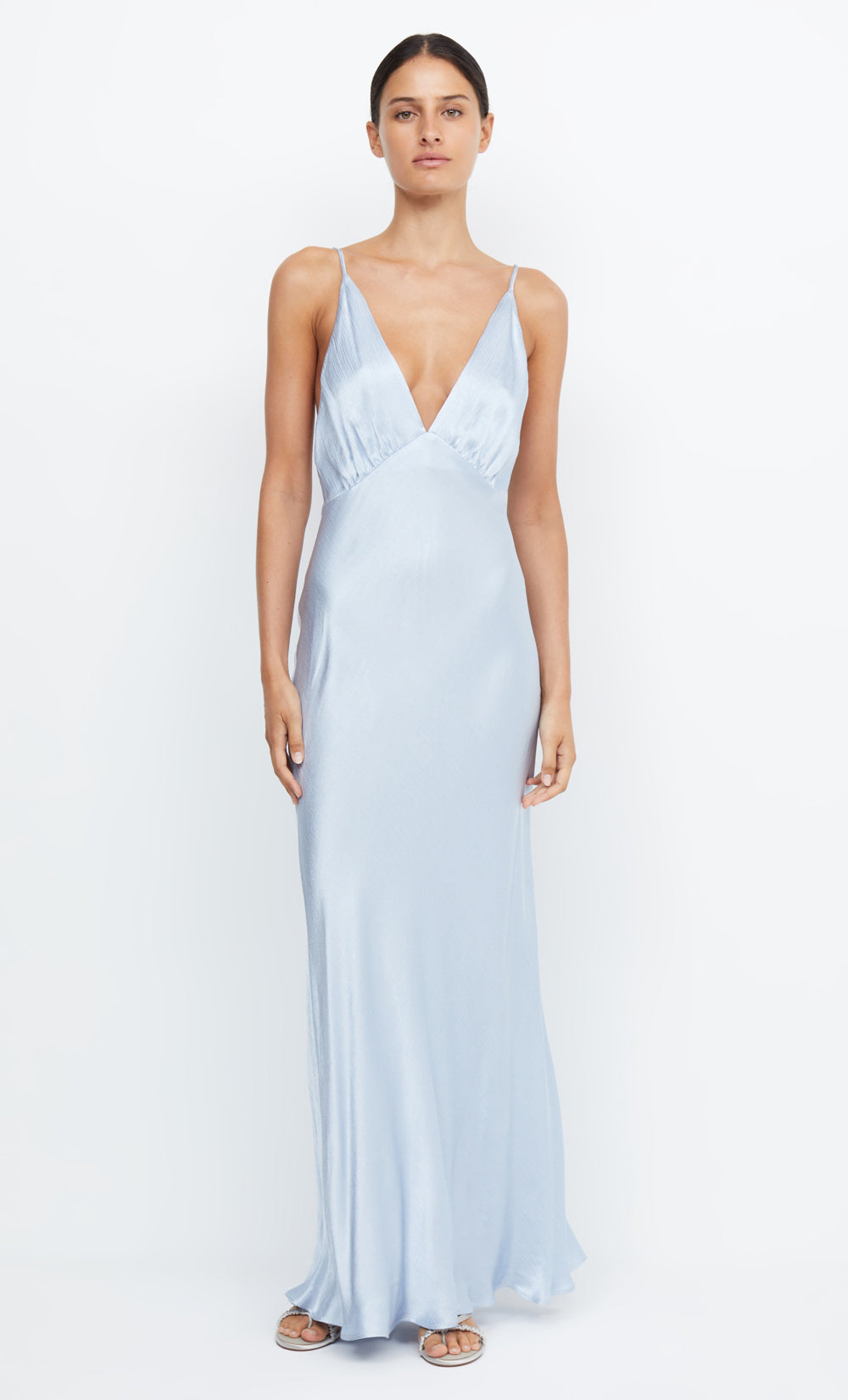 Moon Dance V Maxi Dress in Dusty Blue BEC + BRIDGE BEC + BRIDGE AU