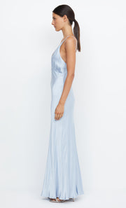 Moon Dance V Maxi Bridesmaid Dress in Dusty Blue by Bec + Bridge