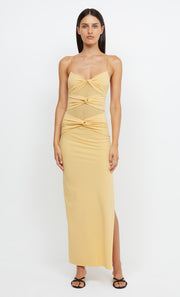 MONTANA TWIST MAXI DRESS - STRAW