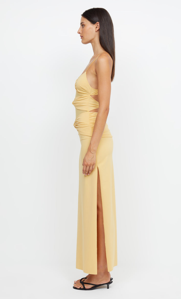 MONTANA TWIST MAXI DRESS - STRAW