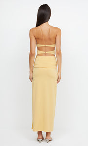 MONTANA TWIST MAXI DRESS - STRAW