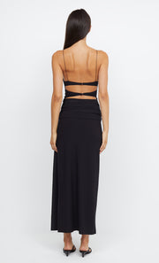 MONTANA TWIST MAXI DRESS - BLACK