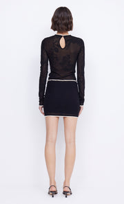 Black Naelle Knit Mini Skirt by Bec + bridge