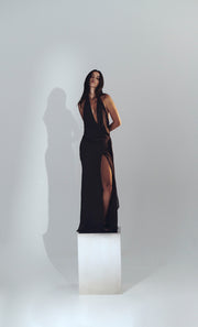 SONEVA WRAP DRESS - DARK CHOCOLATEOLATE