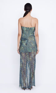 Opal Strapless Maxi Dress in Nouveau Bleue by Bec + Bridge