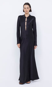 Orla Long Sleeve Maxi Dress in Black by Bec + Bridge