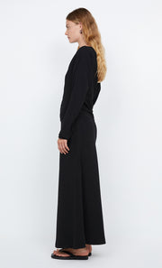 OTTIE ASYM MAXI DRESS - BLACK