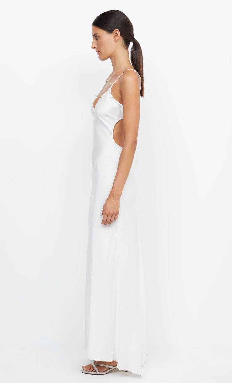 Paradise Beaded Maxi Bridal Dress in White by Bec + Bridge