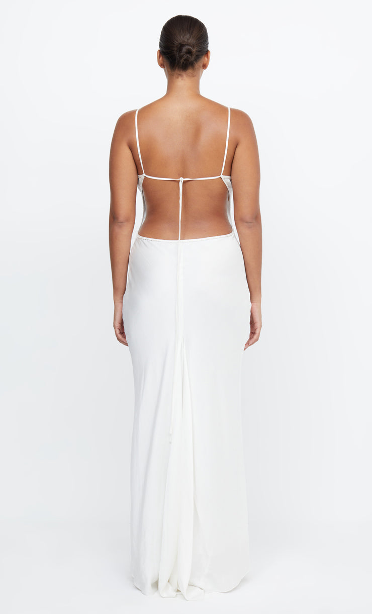 Paradise Beaded Maxi Bridal Dress in White by Bec + Bridge