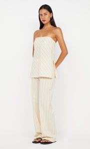 PEYSON TOP - CREAM/BLACK STRIPE