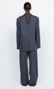 PINE BLAZER - CHARCOAL PINSTRIPE