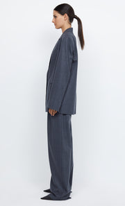 PINE BLAZER - CHARCOAL PINSTRIPE