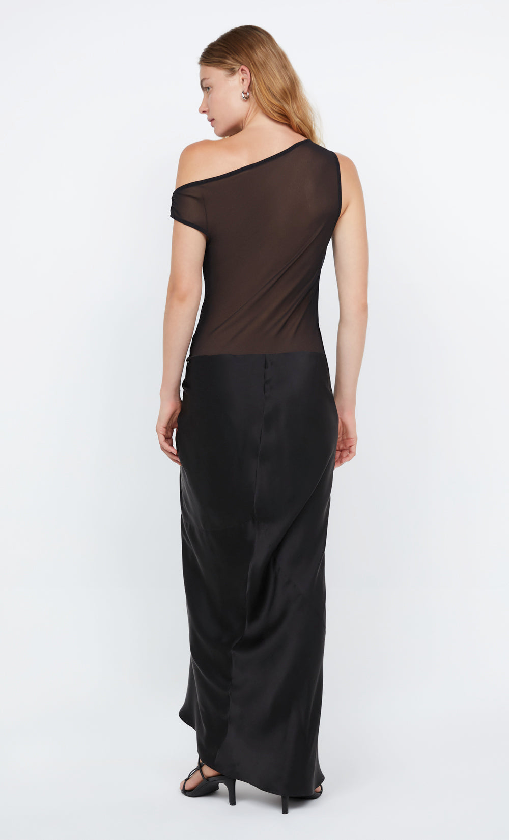 RHONE ASYM MAXI DRESS - BLACK
