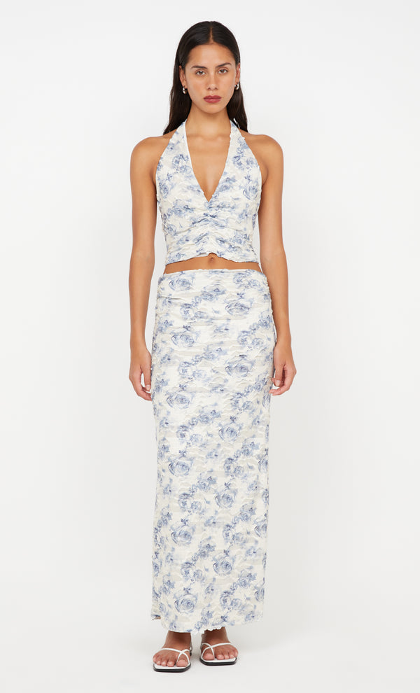 RIva Halter Top in Porcelain Floral by Bec + Bridge