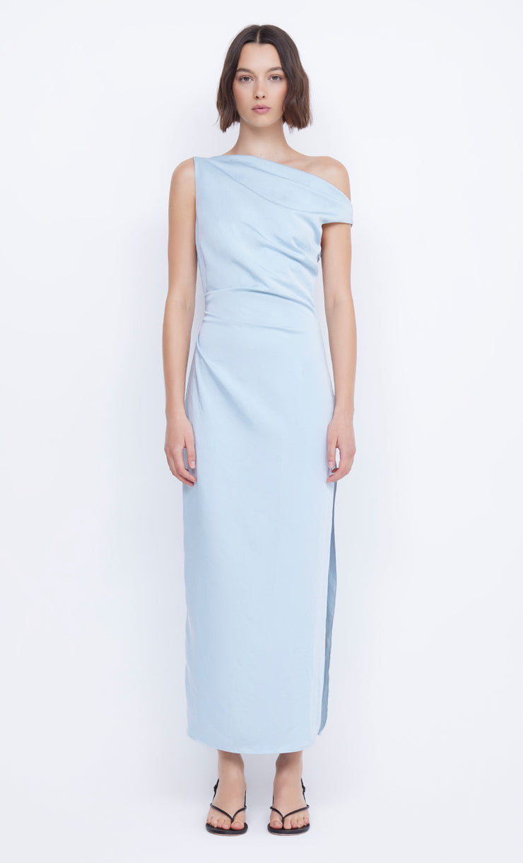Rochelle Asym Bridesmaid Dress in Dolphin Blue by Bec + Bridge
