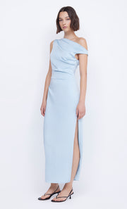 Rochelle Asym Bridesmaid Dress in Dolphin Blue by Bec + Bridge