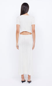 SAMMY CAP SLEEVE KNIT MAXI - IVORY