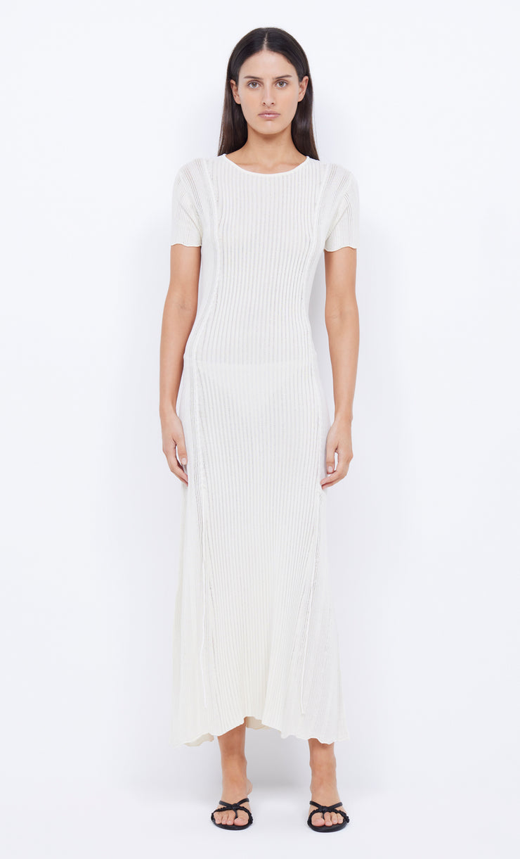 SAMMY CAP SLEEVE KNIT MAXI - IVORY