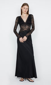 Sashay Long Sleeve Maxi Dress in Black by Bec +Bridge
