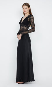 Sashay Long Sleeve Maxi Dress in Black by Bec +Bridge