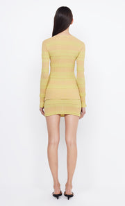 SCRUNCHIE CARDIGAN - SPLICED CITRON