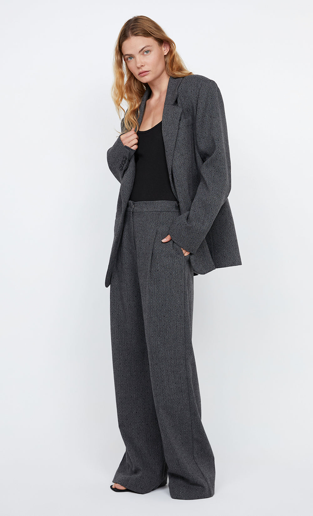 SHAE BLAZER  - CHARCOAL