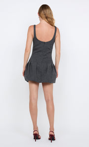 SHAE MINI DRESS - CHARCOAL