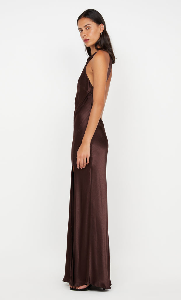SOL MAXI DRESS - DARK CHOCOLATE